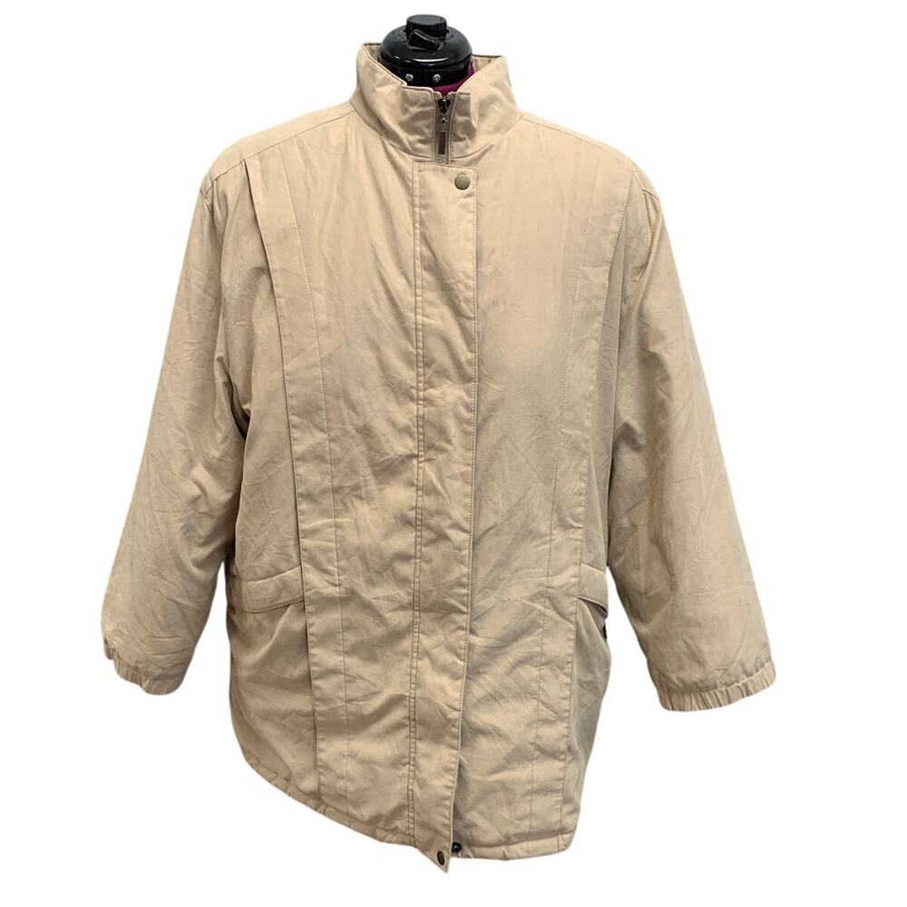 Bromley Sport Womens 2X Full Zip Warm Puffer Basic Winter Coat w Pockets